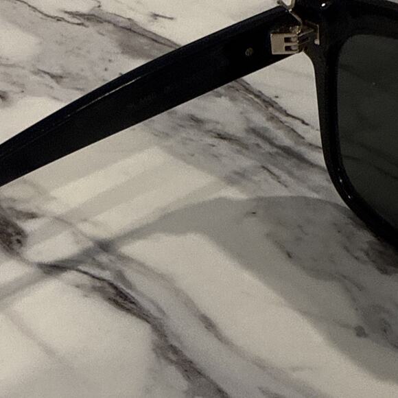 SAINT LAURENT Sunglasses Wellington BLK BLK Men's SLM40 003 54□18-140 - Picture 6 of 7